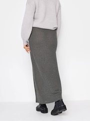 Long Tall Sally Grey Ribbed Maxi Skirt - Image 2 of 3
