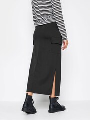 Long Tall Sally Black Scuba Cargo Skirt - Image 2 of 4