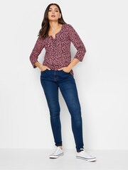 Long Tall Sally Pink Henley Top - Image 3 of 4