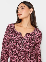 Long Tall Sally Pink Henley Top - Image 4 of 4