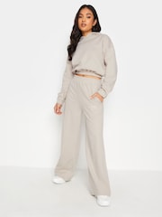 PixieGirl Petite Natural Los Angeles Embroidered Wide Leg Joggers - Image 2 of 5