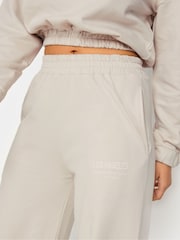PixieGirl Petite Natural Los Angeles Embroidered Wide Leg Joggers - Image 5 of 5