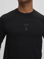 Reiss Onyx Black Kash Castore Performance Long Sleeve Top - Image 4 of 7