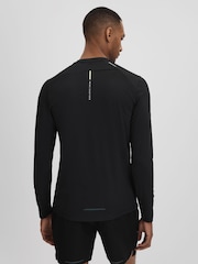 Reiss Onyx Black Kash Castore Performance Long Sleeve Top - Image 5 of 7