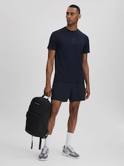 Reiss Midnight Navy Jax Castore Performance Crew Neck T-Shirt - Image 6 of 7