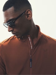 Reiss Rust Dalton Castore Water Repellent Track Jacket - Image 1 of 8