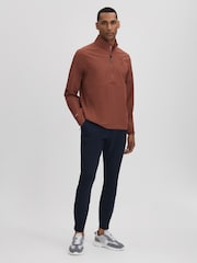 Reiss Rust Dalton Castore Water Repellent Track Jacket - Image 3 of 8