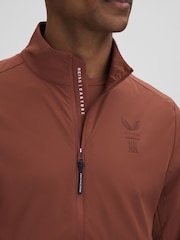 Reiss Rust Dalton Castore Water Repellent Track Jacket - Image 4 of 8