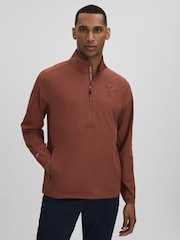 Reiss Rust Dalton Castore Water Repellent Track Jacket - Image 7 of 8
