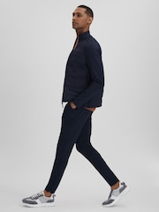 Reiss Midnight Navy Cruze Castore Water Repellent Hybrid Quilted Jacket - Image 3 of 8