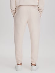 Reiss Off White Ali Fleece Lined Cotton Joggers - Image 5 of 6