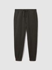 Reiss Khaki Ali Fleece Lined Cotton Joggers - Image 2 of 6