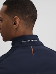 Reiss Midnight Navy Easton Castore Water Repellent Hybrid Quilted Gilet - Image 6 of 8