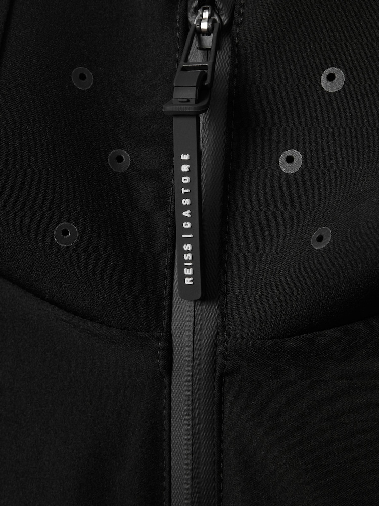 Reiss Onyx Black Adler Castore Water Repellent Running Jacket - Image 7 of 7