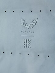 Reiss Blue Silver Easton Castore Water Repellent Hybrid Quilted Gilet - Image 8 of 8