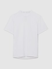 Reiss White Jax Castore Performance Crew Neck T-Shirt - Image 2 of 7