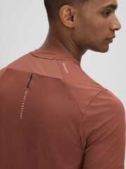 Reiss Rust Jax Castore Performance Crew Neck T-Shirt - Image 5 of 6