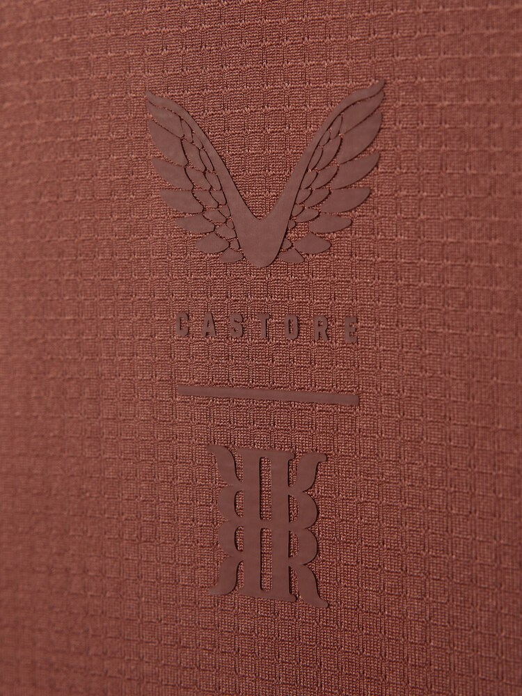 Reiss Rust Jax Castore Performance Crew Neck T-Shirt - Image 6 of 6