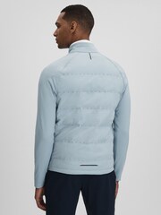 Reiss Blue Silver Cruze Castore Water Repellent Hybrid Quilted Jacket - Image 5 of 8