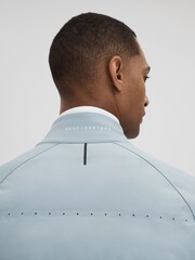 Reiss Blue Silver Cruze Castore Water Repellent Hybrid Quilted Jacket - Image 6 of 8
