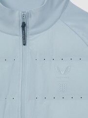 Reiss Blue Silver Cruze Castore Water Repellent Hybrid Quilted Jacket - Image 8 of 8