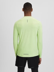 Reiss Iced Citrus Yellow Kash Castore Performance Long Sleeve Top - Image 5 of 9