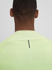 Reiss Iced Citrus Yellow Kash Castore Performance Long Sleeve Top - Image 6 of 9