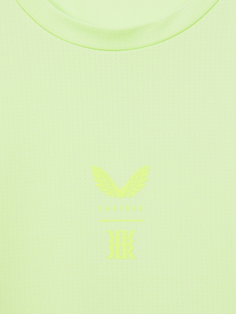 Reiss Iced Citrus Yellow Kash Castore Performance Long Sleeve Top - Image 9 of 9