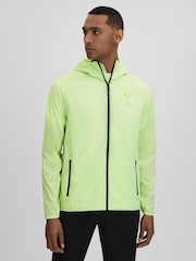 Reiss Iced Citrus Yellow Adler Castore Water Repellent Running Jacket - Image 1 of 9