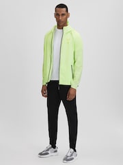Reiss Iced Citrus Yellow Adler Castore Water Repellent Running Jacket - Image 3 of 9