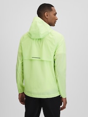 Reiss Iced Citrus Yellow Adler Castore Water Repellent Running Jacket - Image 5 of 9