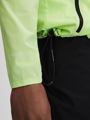 Reiss Iced Citrus Yellow Adler Castore Water Repellent Running Jacket - Image 7 of 9