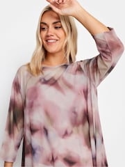 Yours Curve Pink Double Layered Mesh Top - Image 4 of 4