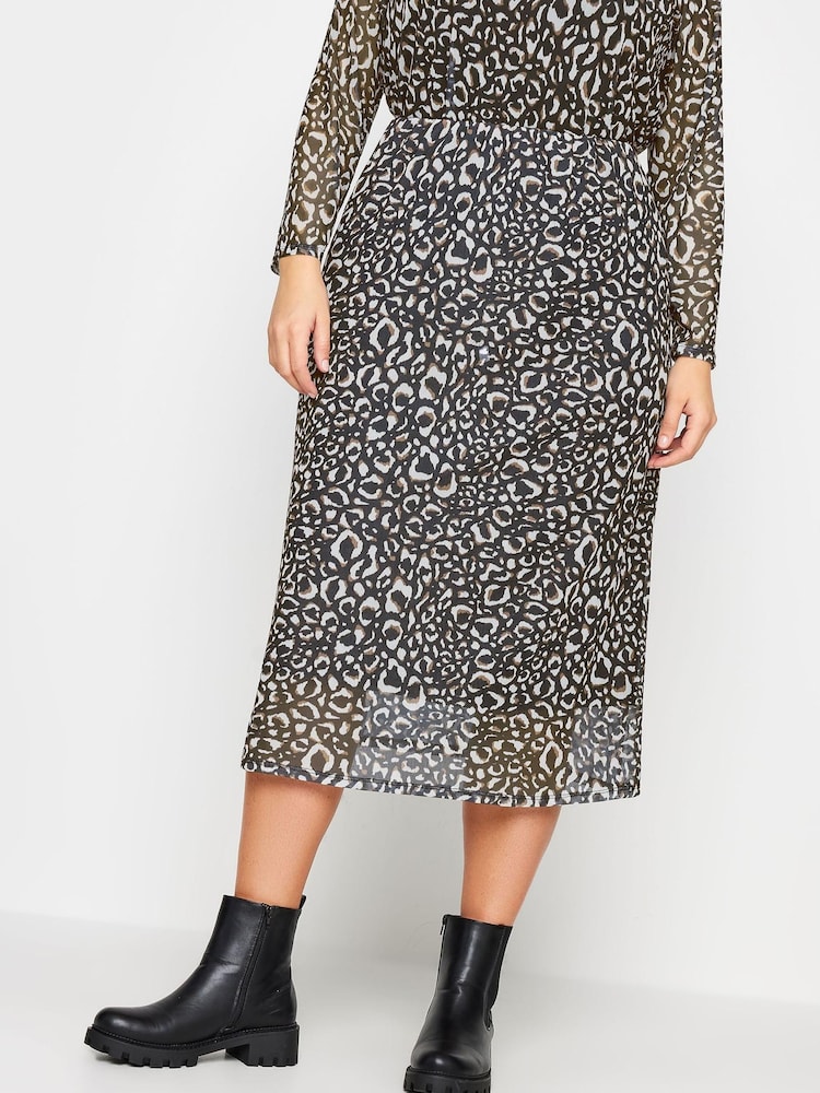Yours Curve Blue Double Layered Mesh Skirt - Image 1 of 4 Yours Curve Blue Double Layered Mesh Skirt - Image 1 of 4