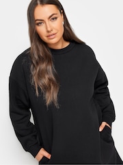Yours Curve Black Sweat Tunic Dress - Image 4 of 4