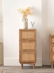 Pacific Natural Rattan 3 Drawer Tall Unit - Image 1 of 6