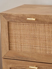 Pacific Natural Rattan 3 Drawer Tall Unit - Image 4 of 6