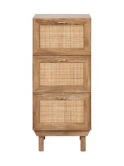 Pacific Natural Rattan 3 Drawer Tall Unit - Image 5 of 6
