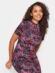 M&Co Black Petite Gathered Waist Dress - Image 4 of 5