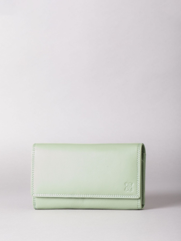 Lakeland Leather Light Green Large Purse - Image 1 of 4