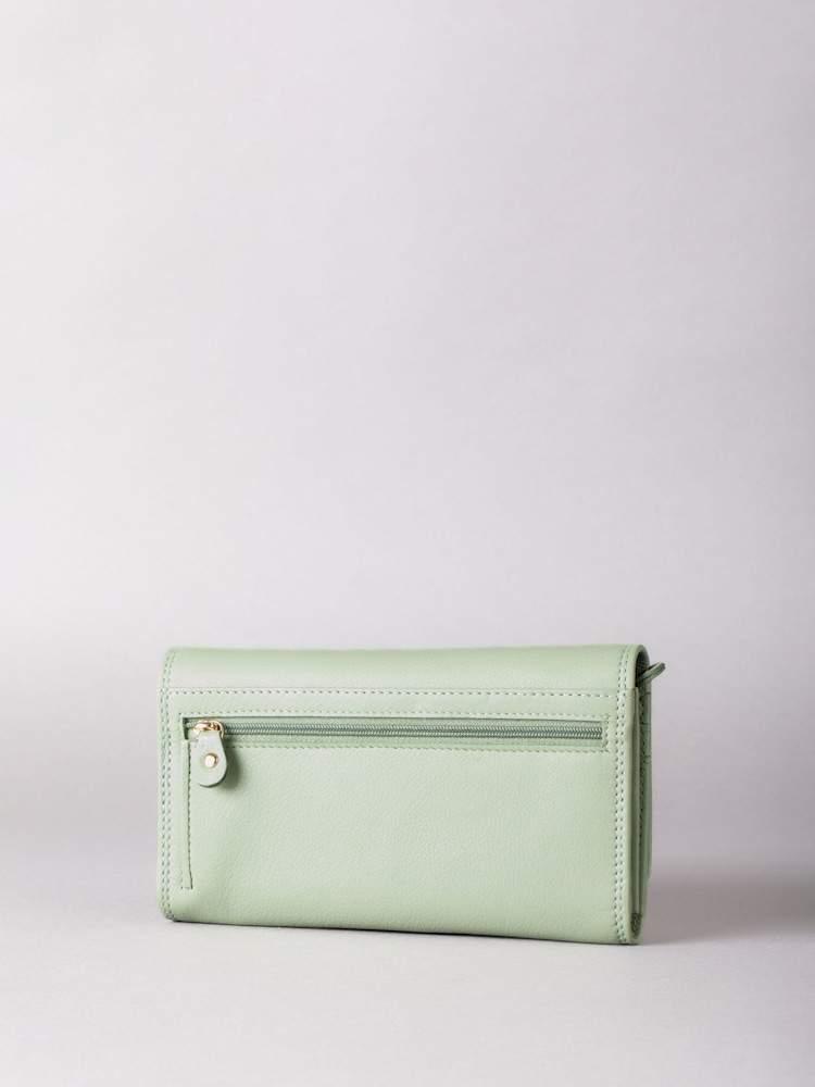 Lakeland Leather Light Green Large Purse - Image 2 of 4