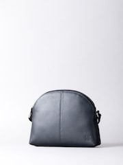 Lakeland Leather Blue Elterwater Curved Cross-Body Bag - Image 1 of 6