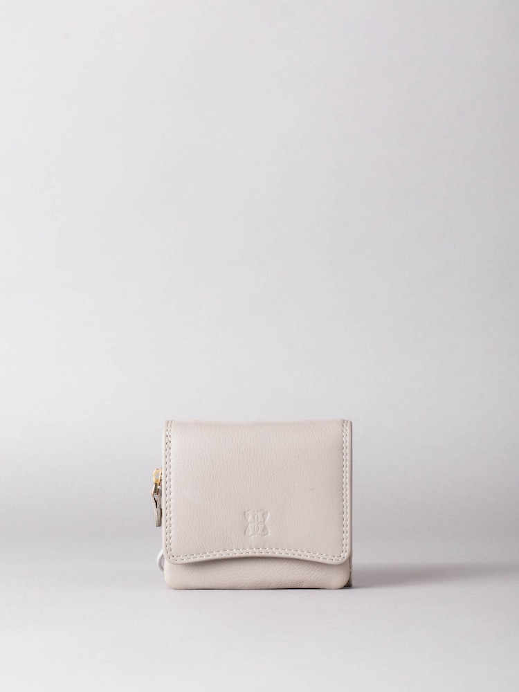 Harmaa - Lakeland Leather Pieni Flapover Kukkaro - Kuva 1 / 4