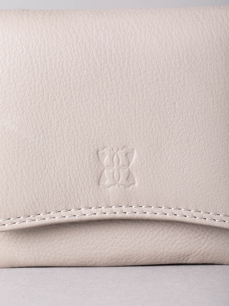 Harmaa - Lakeland Leather Pieni Flapover Kukkaro - Kuva 4 / 4
