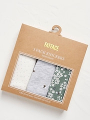 FatFace Mini Yellow Bee Knickers 3 Pack - Image 2 of 2