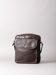 Lakeland Leather Brown Kelsick Leather Reporter Bag - Image 1 of 7