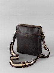 Lakeland Leather Brown Kelsick Leather Reporter Bag - Image 3 of 7