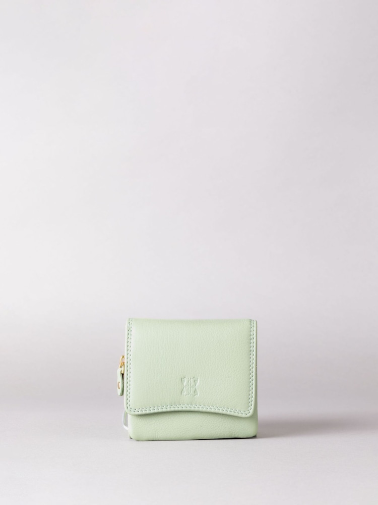 Lakeland Leather Green Small Flapover Purse - Image 2 of 4