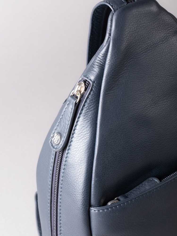 Lakeland Leather Blue Langdale Backpack - Image 4 of 5