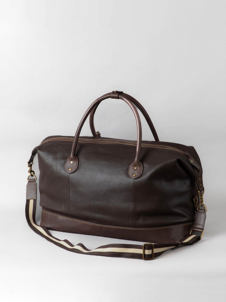 Lakeland Leather Brown Kelsick Leather Holdall - Image 2 of 9